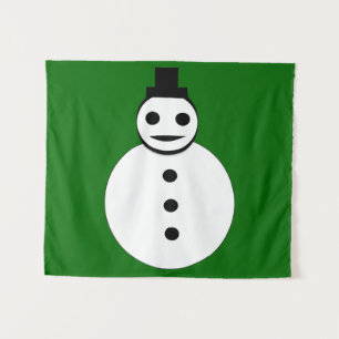Tenture Snowman de Noël souriant
