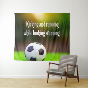 Tenture Soccer Motivationnel Inspirationnel Green Field