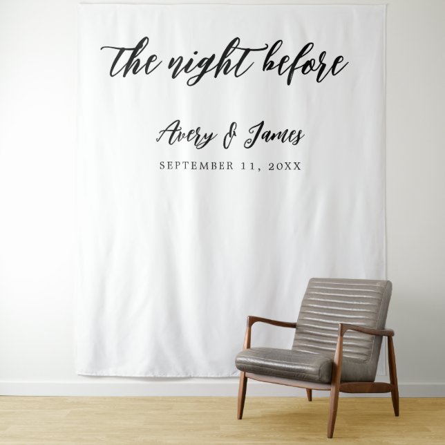 Tenture Soirée avant la répétition Dîner photo fond (En situation)