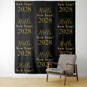 Tenture Soirée de la Saint Sylvestre Noir Gold Chic Contex