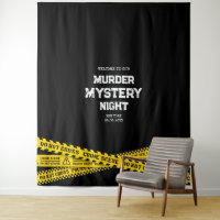 Soirée mystère de meurtre avec rubans de police ja