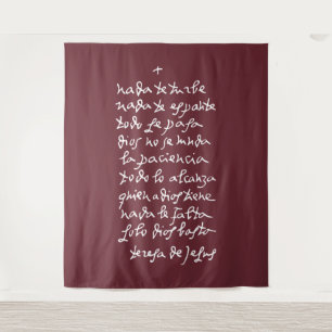 Tenture Solo Dios basta (Ne vous inquiétez pas)