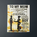 Tenture Son To My Mom Letter, Family Gift,<br><div class="desc">It's a personalized perfect gift for your mom, your mama, your mommy, your mother, your parents, your grandma. It's ideal gifts for all seasons. These products are great for a picnic at the park, snuggling while watching TV, relaxing on the sofa, wall decoration for home or as a stylish bedspread....</div>