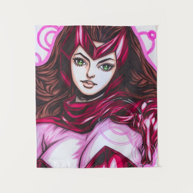 Tenture Sorcier Rouge ~ Wanda Maximoff (Devant)