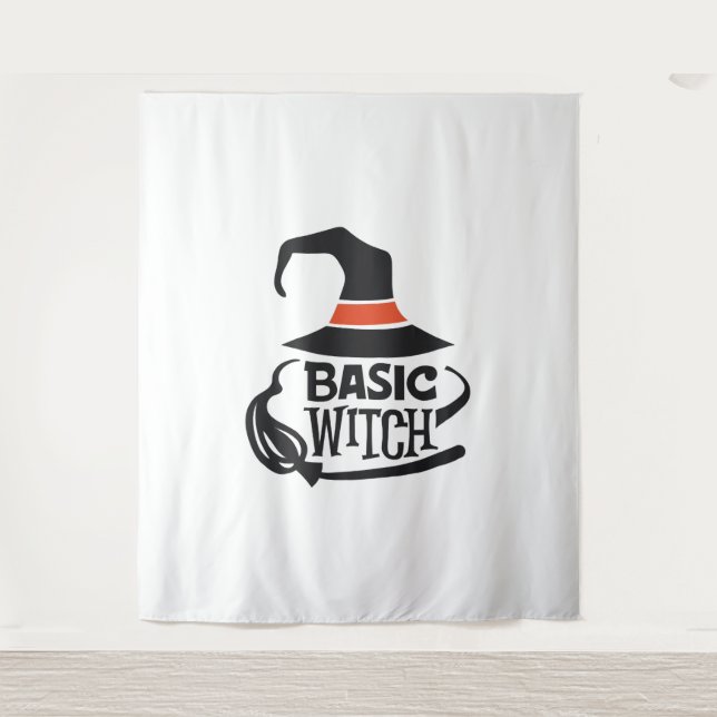 Tenture Sorcière de base - Halloween (Devant)