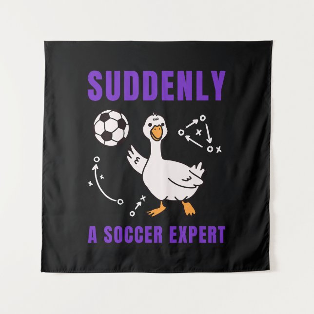 Tenture Soudain un expert de football (Devant)