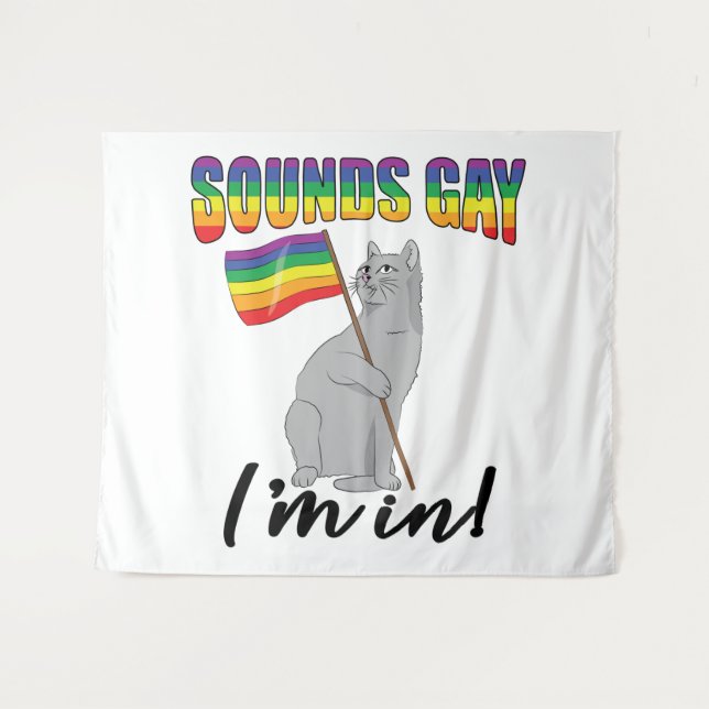 Tenture Sounds Gay I'm (Devant (Horizontal))