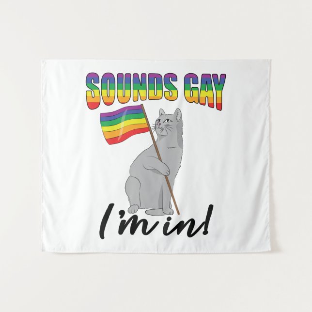 Tenture Sounds Gay I'm (Devant (Horizontal))