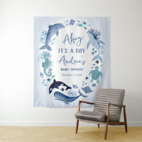 Sous l’Ahoy bleu marine C’est un Baby shower pour 