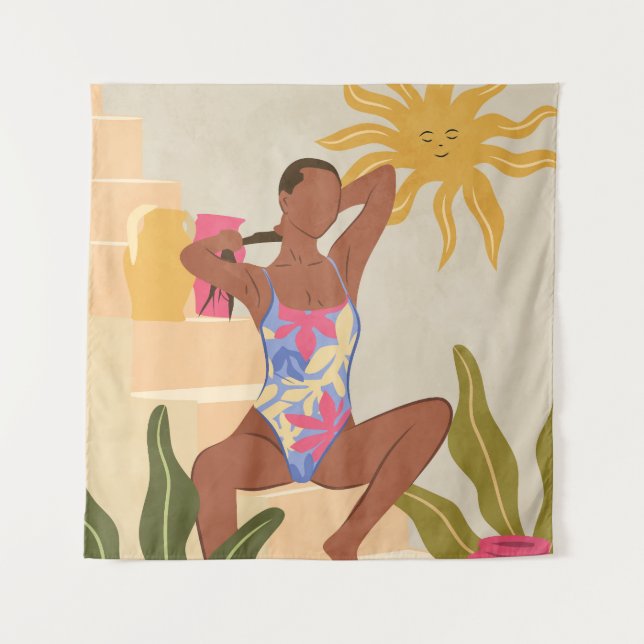Tenture Sous le soleil souriant (Devant)