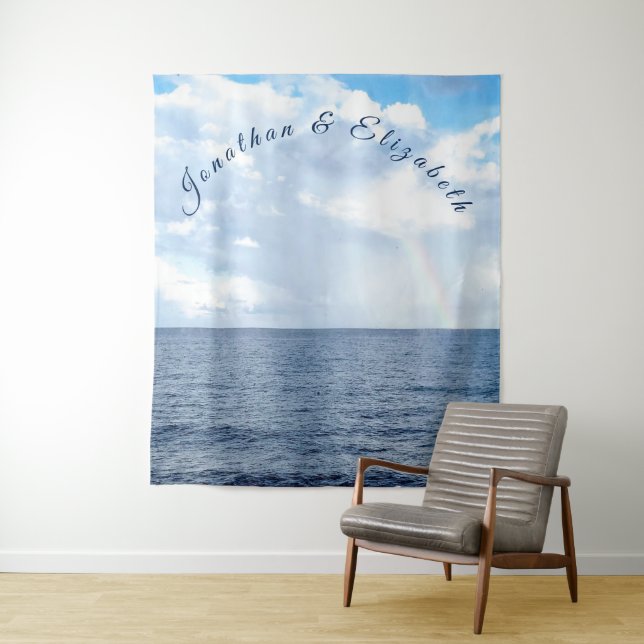 Tenture Sous le thème de la mer Mariage (En situation)