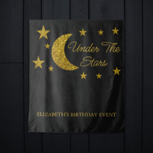 Tenture Sous les étoiles Anniversaire