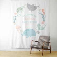 Sous L'Invitation Du Baby shower Maritime