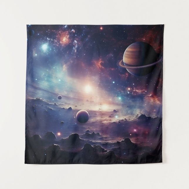 Tenture Space Galaxy Symphony Tapestry (Devant)