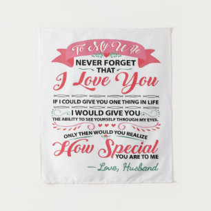 Tenture Special Quotes To My Wife Venin pour femmes