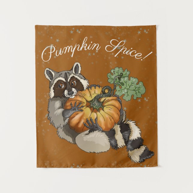 Tenture Spice de Pumkin ! Racoon Roll (Devant)