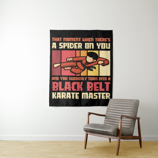 Tenture Spider Black Belt Karate Master (En situation)