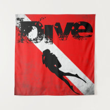 Sport de plongée, American Diver Down Flag SCUBA
