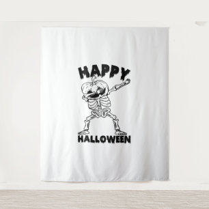 Tenture Squelette d'Halloween avec Citrouille - Bonne Hall