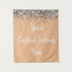 Tenture Stand de photo personnalisé pour anniversaire Tan