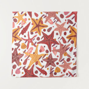 Tenture Starfish Shells : Motif scandinave