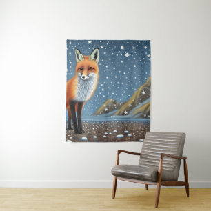 Tenture Starry Starry Night Storybook Fox
