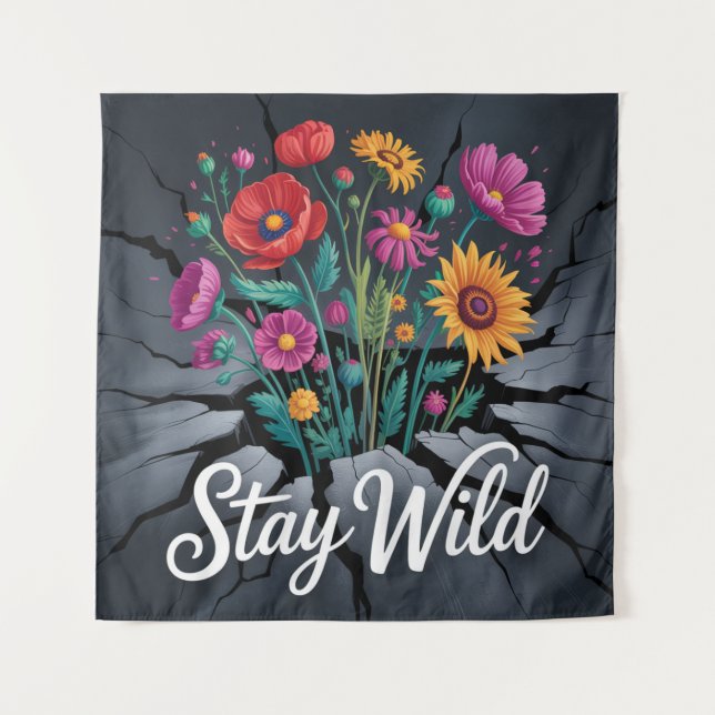 Tenture Stay Wild (Devant)