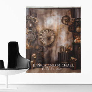 Tenture Steampunk Mariage Victorian Industrial Contexte