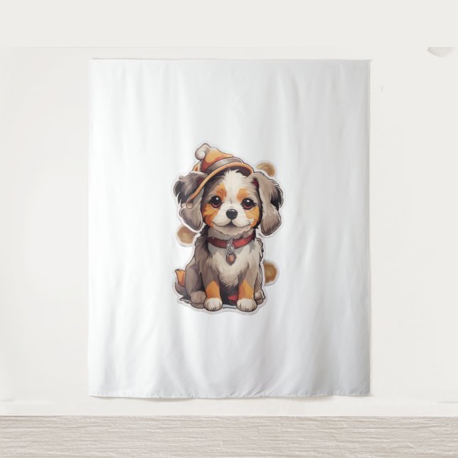 Tenture Stickers pour chien unique mignons (Devant)