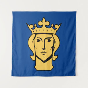 Tenture Stockholm city flag Sweden symbol