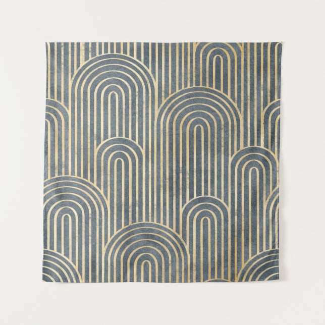 Tenture Style Art déco design luxe géométrique sans faille (Devant)