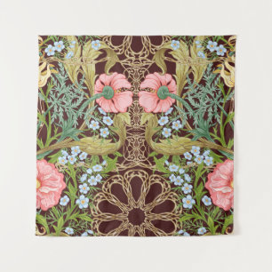 Tenture Style Art Nouveau Floral : Motif Vintage coloré