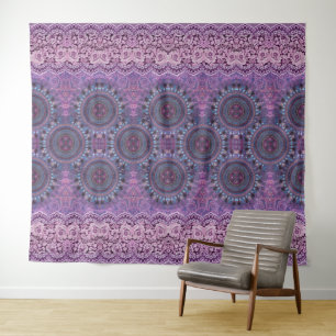 Tenture Style Boho pourpre