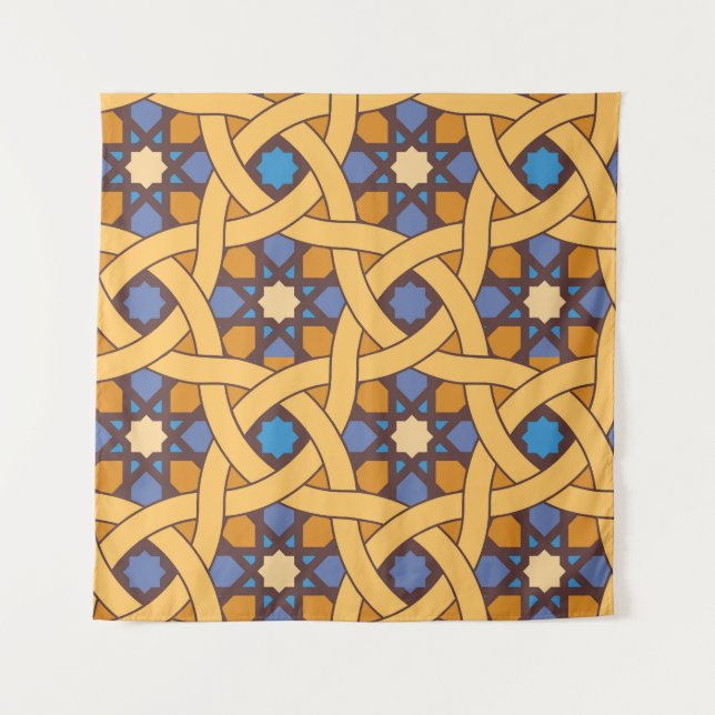 Tenture Style ethnique Abstrait Motif de mosaïque (Devant)