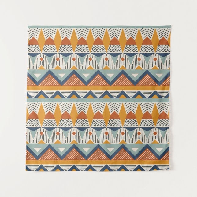 Tenture Style Navajo Design Motif sans couture (Devant)