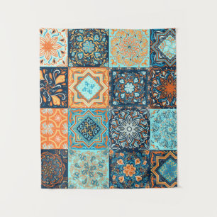 Tenture Style Patchwork. Motif sans charme de 16 décoratio