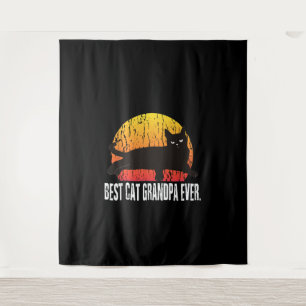 Tenture Style Vintage Cat Grandpa Cadeau Retro Chat