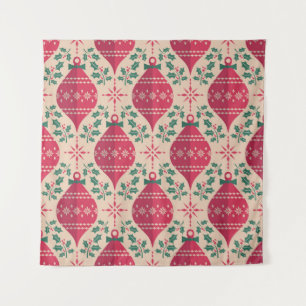 Tenture Style vintage Noël Motif sans couture