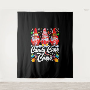 Tenture Sucre de canne Crew Christmas Candy Lover Gnome