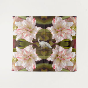 Tenture Sucre de canne Majestic Peacock et Amaryllis
