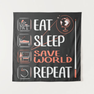 Tenture Super Géographie Enseignant économise un cadeau de