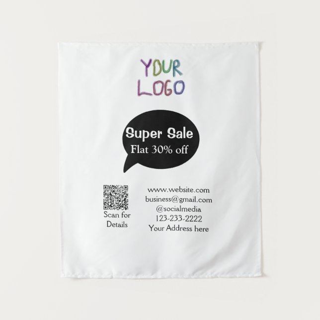 Tenture super-vente escompte d'entreprise numérisation cod (Devant)