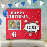 Superhero Comic Speech Cloud Boy Photo Anniversair