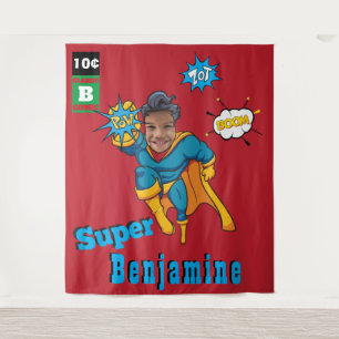 Tenture Superhero Extraordinaire Anniversaire Photo Parfai