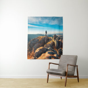 Tenture Sur les rochers d'automne majestueux