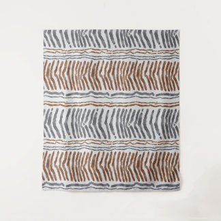 Tenture Suspension murale moderne boho gris marron