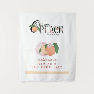Tenture Sweet Little Peach Bienvenue