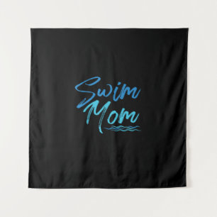 Tenture Swim Maman Nager Drôle Mignonne Cadeau