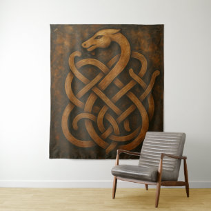 Tenture Symbole de nœud de serpent en vieux norrois
