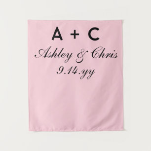Tenture Symbole de réception de mariage personnalisé et mo